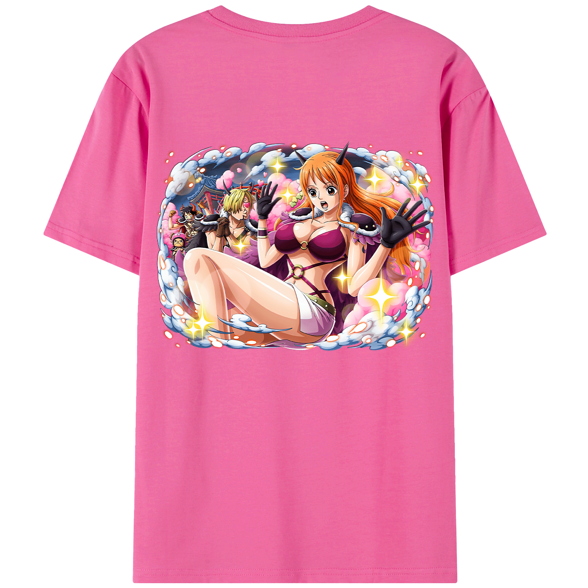 （画像用） ワンピース ナミ ONE PIECE Nami レディース半袖Tシャツ(バックプリント)